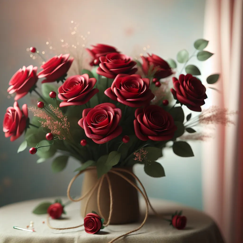 دسته گل ولنتاین